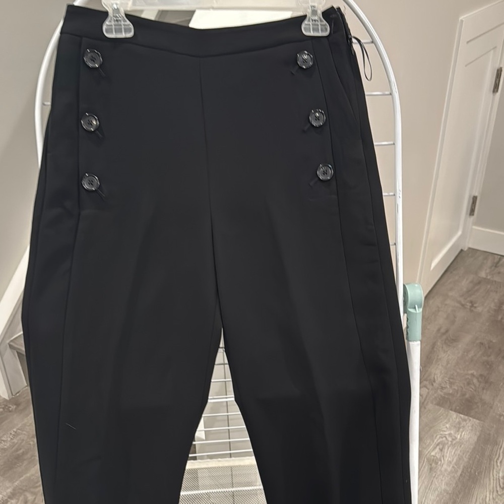 Dkny Black High-Waisted Tailored Trousers